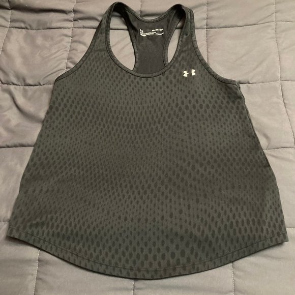 Under Armour Mesh Heatgear Loose Fit Black Tank  Size: Extra Small - Picture 12 of 15